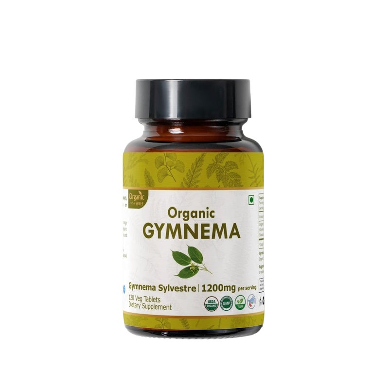 ORGANIC SPREE Gymnema 120 Tablets USDA Organic Gymnema Sylvestre Supplement